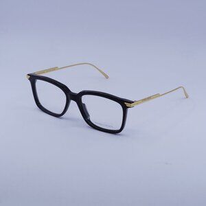 Bottega Veneta BV1009O 001 Eyeglasses Black/Gold 54mm Square Frame